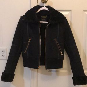 Suede Jacket with fur